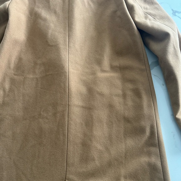 Zara Felt One Button Texture Coat-Size Small-Caramel/Taupe - Picture 8 of 8